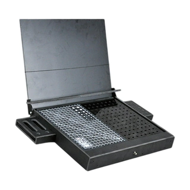 jinwen Établi pour Modélisme Étagère de Modèle Boîte de Rangement Portable Table de Travail Noire