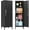 Black, variant on 24.4" H Metal Locker Storage Cabinet with 1 Doors, Pantry with Shelves, Storage Cabinet with Adjustable Leveling Foot for Kitchen, Employees, Office, Kids Locker