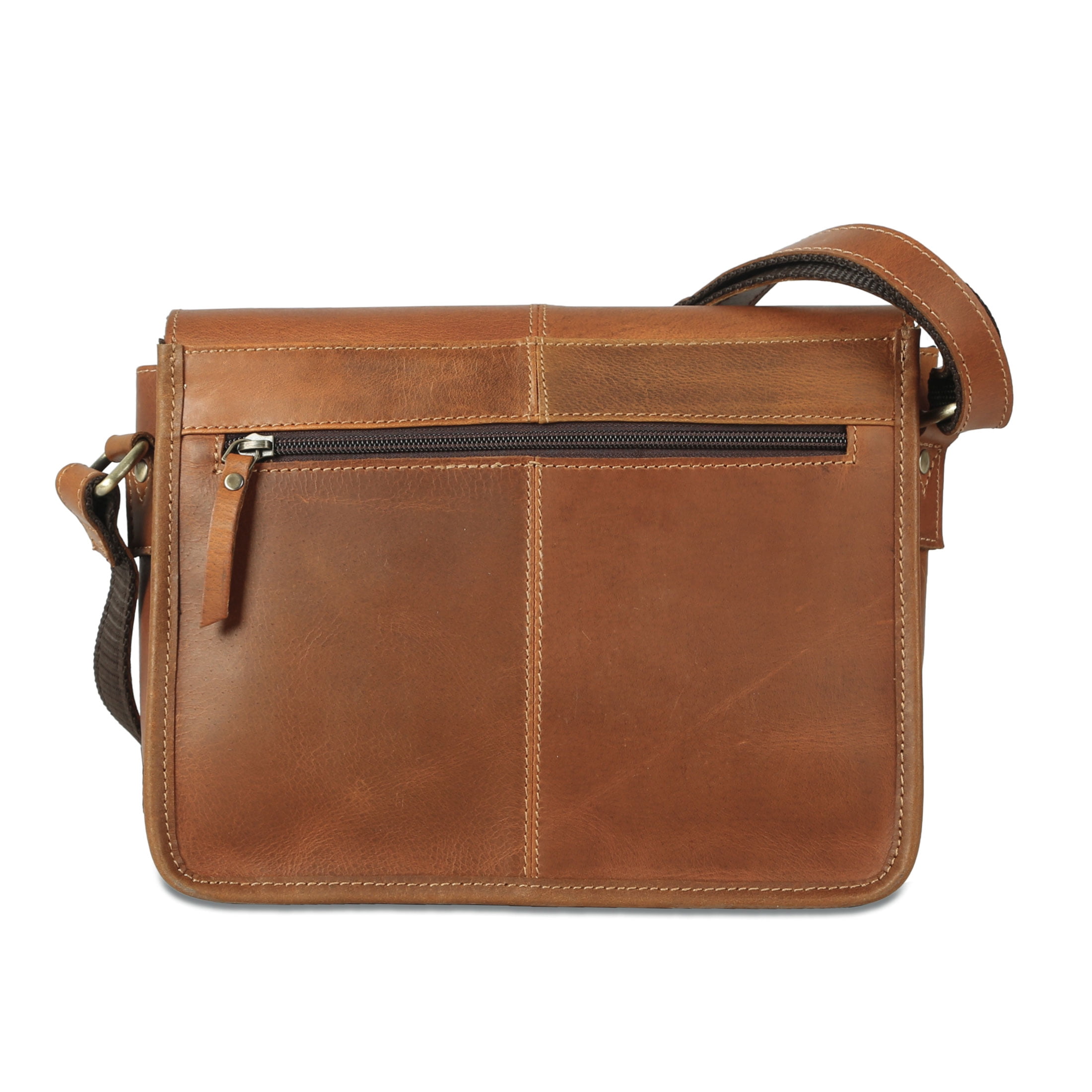 Komal's Passion Leather Women's Premium Buffalo Leather Crossbody Shoulder Bag, Brown