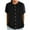Black, variant on Staron Women's Casual Short Sleeve Lace Blouse Round Neck Button Down Shirt Basic Cropped Top for Spring Summer Vacation Party, Light Blue M