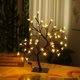 thumbnail image 1 of Lámpara de escritorio con forma de árbol de bonsái LED, de 14 pulgadas, decorativa, con forma de cerezo artificial y 48 bombillas LED, para decoración de sala de estar, dormitorio, hogar y oficina., 1 of 4
