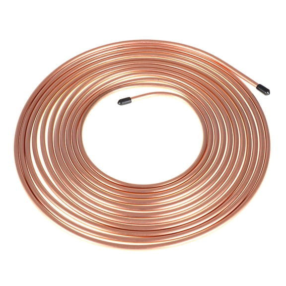 LABLT 25 ft 1/4" Copper coated Brake Line Tubing Kit Not include 16 Fittings