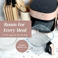 thumbnail image 3 of COOK WITH COLOR Air Fryer, 5.2Qt Glass Air Fryer, 1400W, 8 Presets, Adjustable Temperature, Blush, 3 of 6