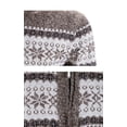 thumbnail image 3 of OmicGot Chandail Décontracté pour Hommes Automne et Hiver Col Montant Cardigan Imprimé, 3 of 5