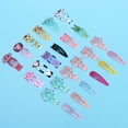 30Pcs Hair Snap Clips Girl Barrettes,Fruit Animal Metal Non Slip Hair