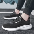 thumbnail image 2 of Men's Running Shoes Wide Toe Walking Sneakers Breathable Knit Sport Shoes Comfortable Tennis Athlet𝗂c Shoes with Durab𝗅e Outsole for Summer and Autumn, 2 of 9