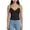 Black, variant on Deago Women's Y2K Sexy V Neck Cami Tank Top Polka Dot Sleeveless Spaghetti Strap Slim Fit Camisole Cute Summer Going Out Crop Tops (White, S)