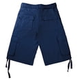thumbnail image 2 of North 15 Men's Belted Clasic Cargo Pockets Twill Shorts-4550-Nv-40, 2 of 2