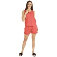 thumbnail image 2 of Bimba Womens Solid Sleepwear Set 2 Pcs Short & Top Casual Nightwear Loose Fit Loungewear, 2 of 7