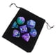 thumbnail image 3 of Dados acrílicos D4 con bolsa de almacenamiento D6 D8 Portátil D20 D10 D12 de familiar Dados poliédricos para , Violeta Hugo Dados de juego de mesa, 3 of 8