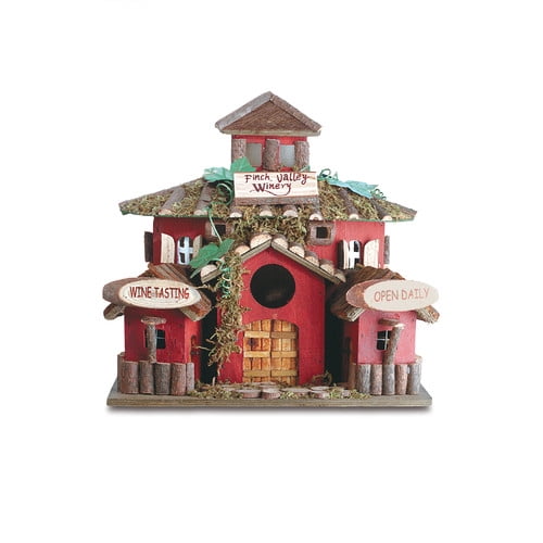 Zingz & Thingz Finch Valley Winery 10 in x 10.5 in x 8 in Birdhouse by Zingz & Thingz