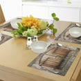thumbnail image 4 of Ambesonne Wooden Place Mats Set of 4, Tuscany Stone House, Standard Size, Brown Grey, 4 of 6