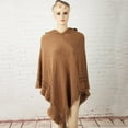 thumbnail image 2 of KOOYET Fashion Tassel Lady Women Knitted Poncho Irregularity Sweep Hoodde Coat Sweater Outwear, 2 of 6