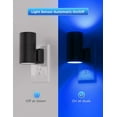 thumbnail image 2 of Blue Night Light, LOHAS Bluey Light Plug into Wall, Dusk to Dawn Sensor, 0-100LM, Adjustable Brightness, Calm Dimmable Lights for Bathroom, Hallway, Bedroom, 2 Pack, 2 of 15