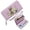 Purple, variant on GEEAD Slim Zippered Purse with Wrist Strap Zip Around Wallet for Women wolf harmonious composition floral elements Includes Wrist Strap Travel Accessory Card Holder