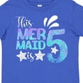 thumbnail image 4 of Inktastic This Mermaid is 5 with Starfish and Scales Boys or Girls Toddler T-Shirt, 4 of 5