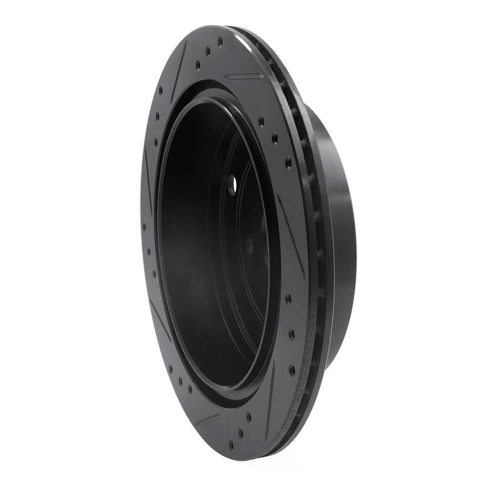 Dynamic Friction Company 633-13036R DFC Brake Rotor - Drilled And Slotted - Black