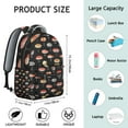thumbnail image 6 of Sushi Party Students Backpack Japanese Food Sushi Roll School Bag with Foodie Kawaii Cartoon Design, Lightweight and Adjustable Strap, 6 of 6