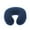 Navy, variant on U-Shaped Travel Pillow with 360° Neck Support – Crystal Velvet Office Nap Pillow for Airplane/Car, Lightweight & Portable