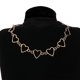 thumbnail image 1 of Collar de mariposa de moda Cadena de clavícula Joyas para niñas Corazón dorado --- Código de modelo 22902, 1 of 5