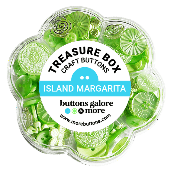 Buttons Galore Treasure Box - Island Margarita