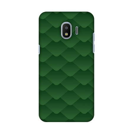 Samsung Galaxy J2 2018 Case, J2 Pro 2018 Case, Ultra Slim Designer Hard Shell Snap On Case Printed Back Cover for Samsung Galaxy J2 2018, J2 Pro 2018 - Carbon Fibre Redux Pear Green 11