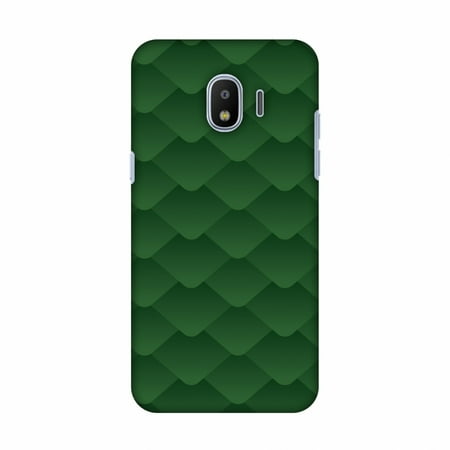 Samsung Galaxy J2 2018 Case, J2 Pro 2018 Case, Ultra Slim Designer Hard Shell Snap On Case Printed Back Cover for Samsung Galaxy J2 2018, J2 Pro 2018 - Carbon Fibre Redux Pear Green 11
