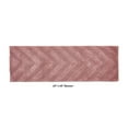 thumbnail image 2 of Better Trends Long Runner Bathroom Rug Extra Soft Non-Slip Bath Mat Water Absorbent 100% Cotton Washable Mat 20" x 60" Pink Hugo Collection, 2 of 4