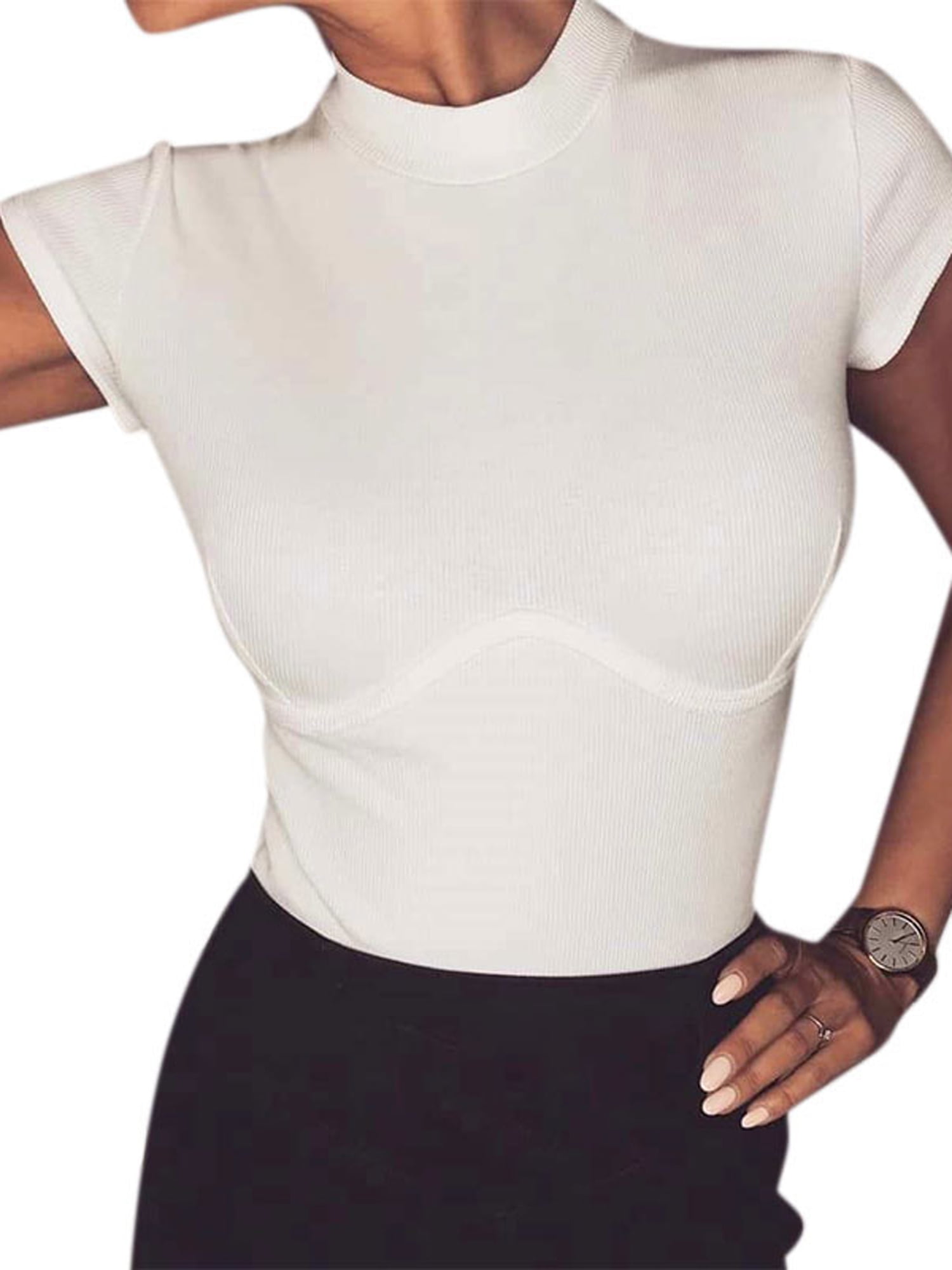 short sleeve mock t shirt