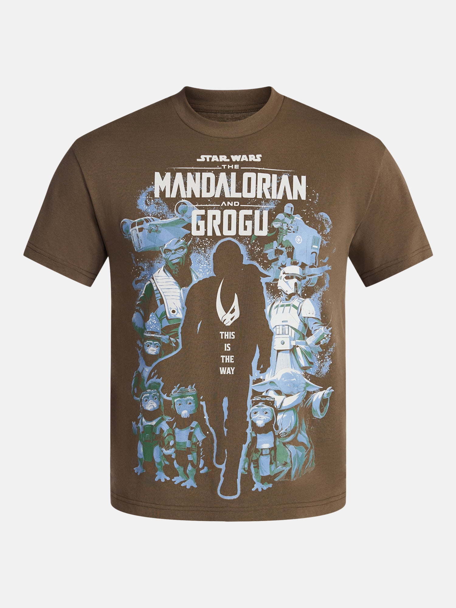 The Mandalorian Men's and Big Men's Mando Poster Graphic Tee with Short Sleeves, Sizes S-3XL