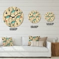 thumbnail image 4 of Designart 'Geometrical Abstract Retro Minimal Pattern I' Mid-Century Modern Wood Wall Clock, 4 of 5