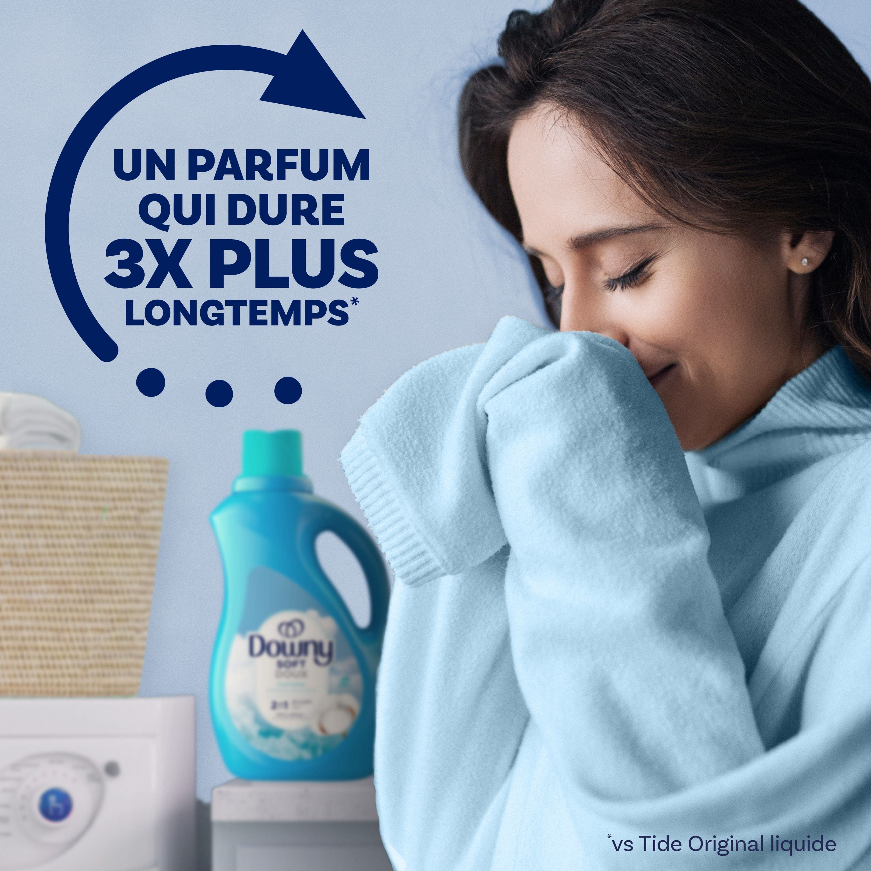 Downy Ultra Laundry Liquid Fabric Softener (Fabric Conditioner), Cool Cotton, 3.29L