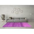 thumbnail image 3 of Ahgly Company Indoor Round Abstract Pink Modern Area Rugs, 4' Round, 3 of 4