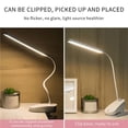 thumbnail image 4 of LED Table Light 360 Universal Hose Dormitory Reading Table Lamp USB Clip Table Light with Three Color Temperature Eye Protection for Indoor Office, 4 of 9