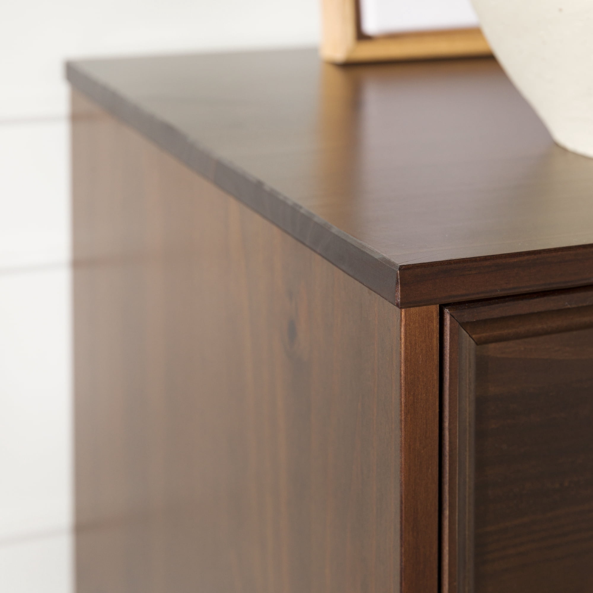 Walker Edison 42" Solid Wood 4-Drawer Framed Chest - Walnut