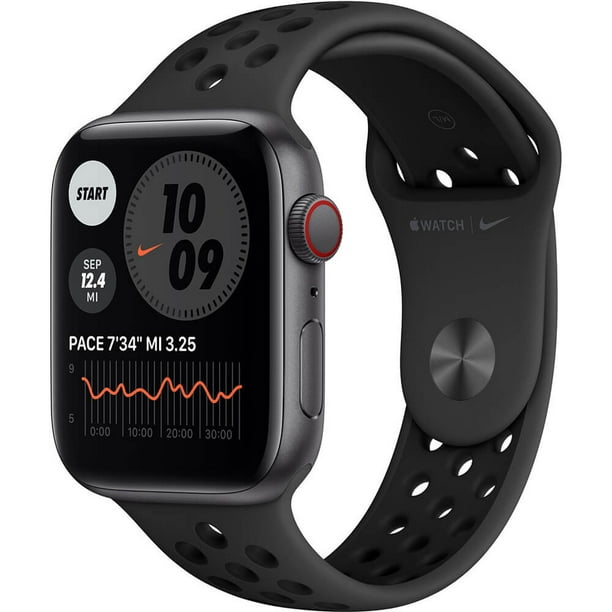 belofte In de omgeving van Gelukkig is dat Apple MG063LL Nike Series SE Watch (GPS + Cellular) - Space Gray - 44mm -  Walmart.com