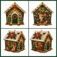 thumbnail image 2 of Christmas Pearl Painting Art Set Wooden House Ornament Kit Holiday Tabletop Decor Craft Gift, 2 of 6