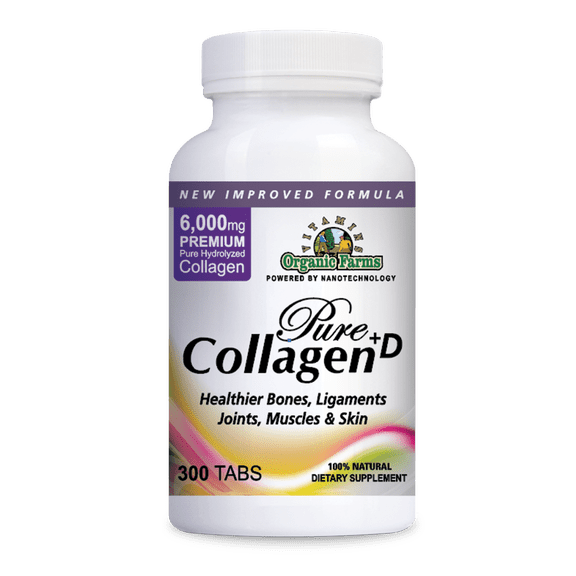 Collagen Pure D, Premium Collagen Pills 6000mg, 120 Tablets