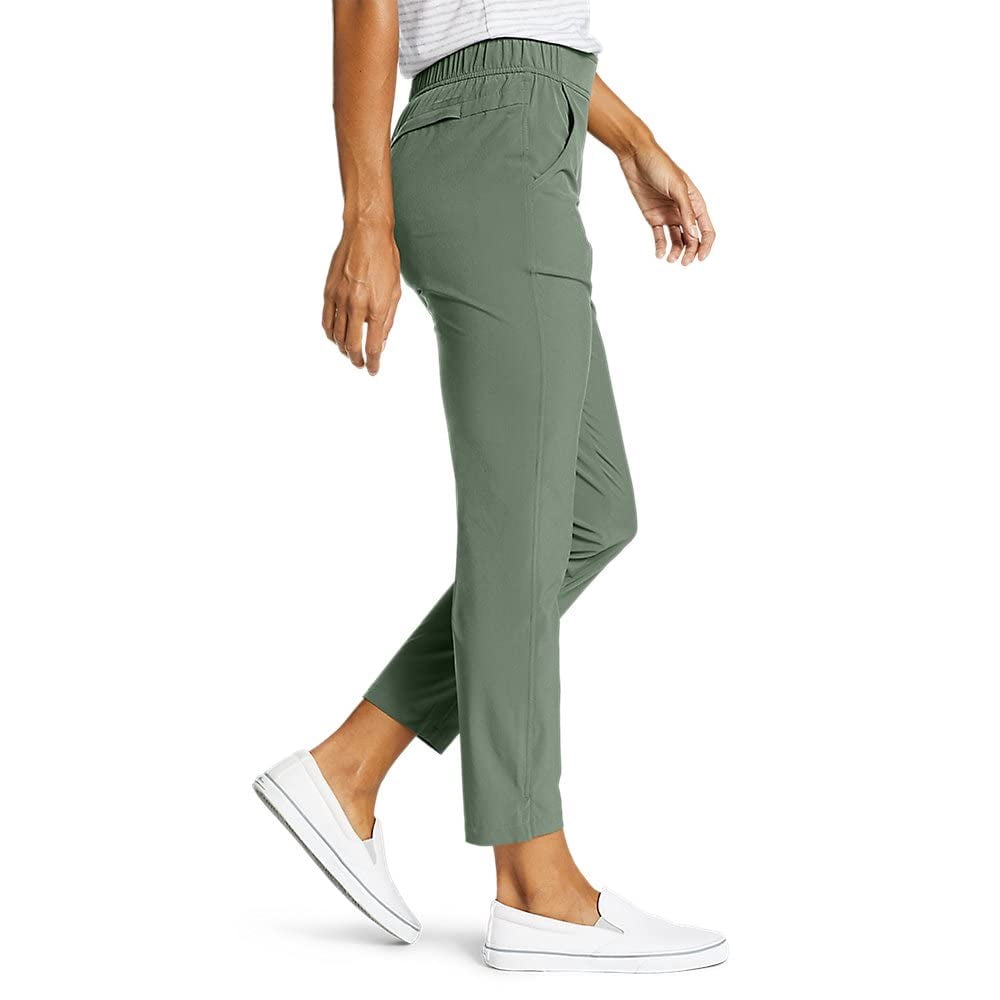 Eddie Bauer Women's Departure Ankle Pants, Mineral Green, XX-Large