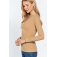 thumbnail image 3 of Long Slv V-neck Placket Thermal Top, 3 of 5
