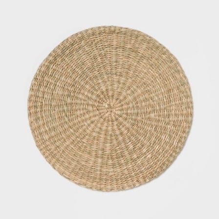15" Round Woven Seagrass Charger Natural - Threshold