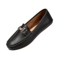 thumbnail image 4 of Womens Classic Slip On Loafer Flats Horsebit Decor Faux Leather Upper Non Slip Soft Sole for Office Work Commute Business Casual Daily Wear Shoes 43, 4 of 6