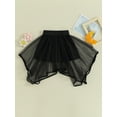 thumbnail image 4 of CIYCuIT Toddler Little Girls Tulle Skirt Solid Color Irregular Hem Mesh A-line Skirt 9M 12M 18M 24M 3T 4T Kids Casual Elastic Waist Flowy Mini Skirt for Daily Party, 4 of 8