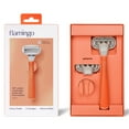 thumbnail image 5 of Flamingo Women's Razor Shaving Set with Razor Handle and 5-Blade Razor Cartridges, Papaya, 4 Piece, 5 of 8