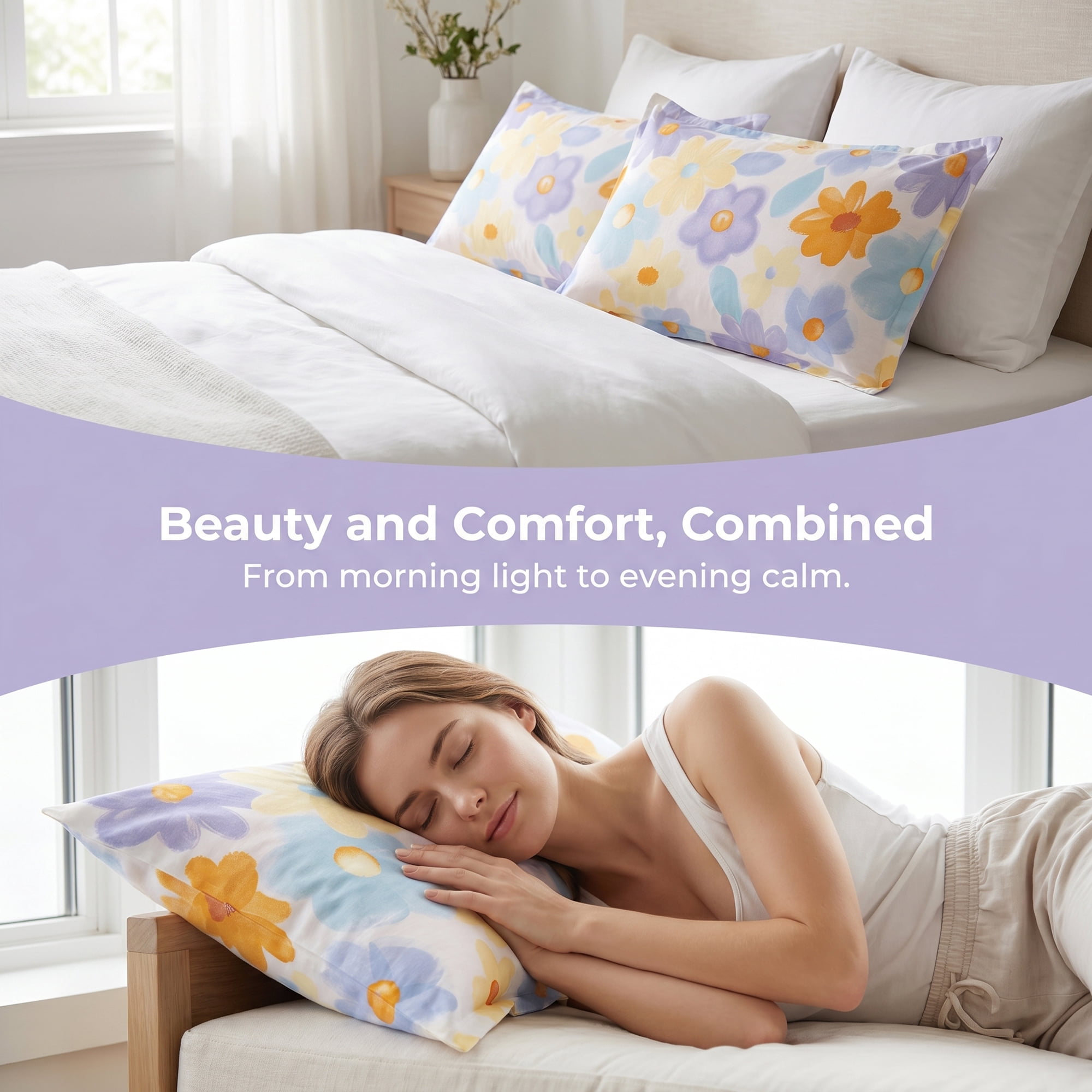 Unique Bargains 2 Pack Cotton Pillowcase Smooth Envelope Wrinkle Resistant Multicolor
