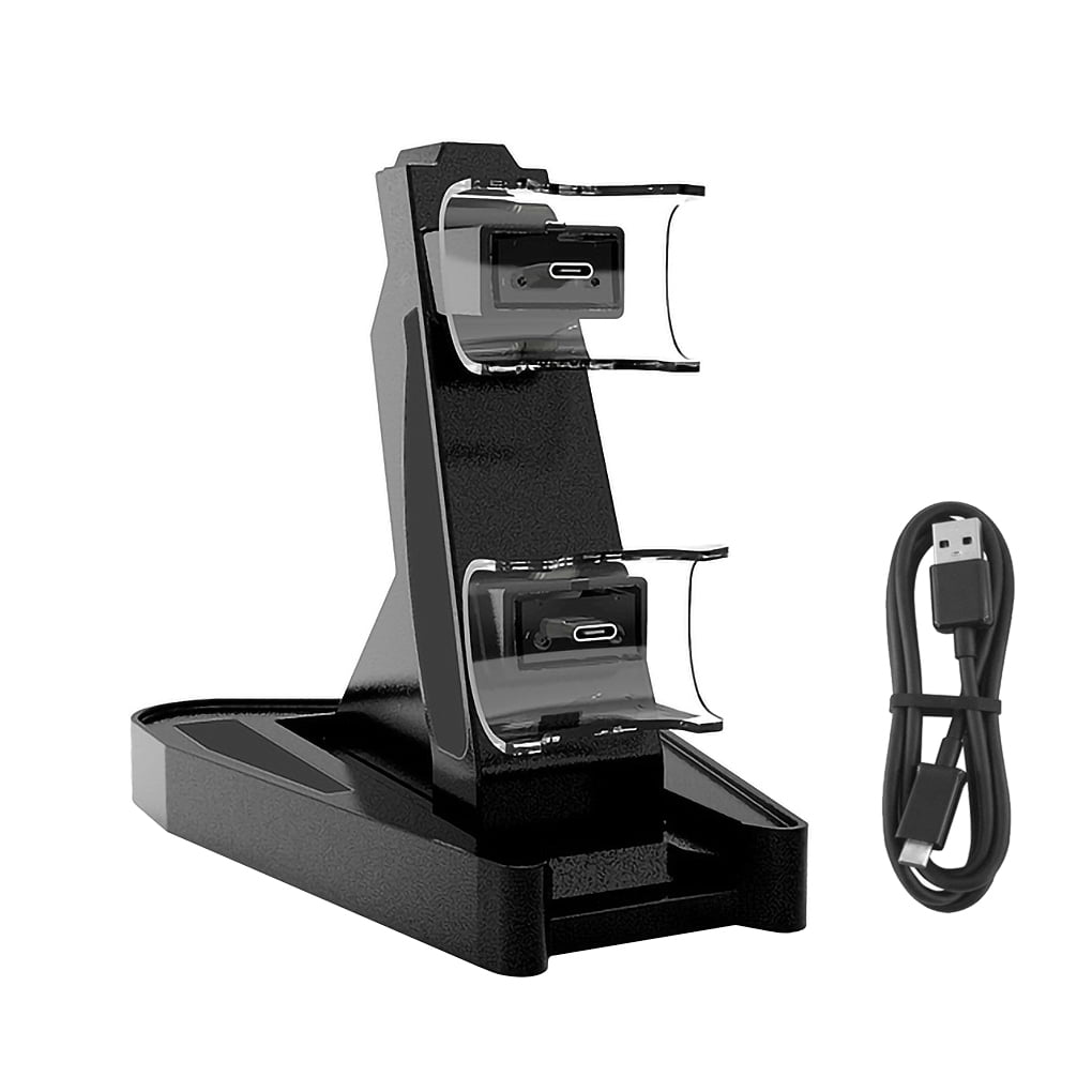 wrea Dual Controller LED USB Charging Fast Charger Dock Station Stand