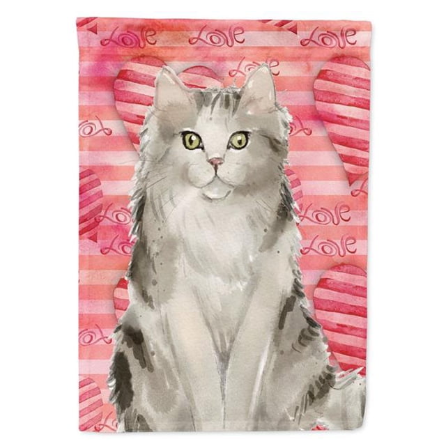 Carolines Treasures CK3051GF Ragamuffin Chat Amour Jardin Taille Drapeau