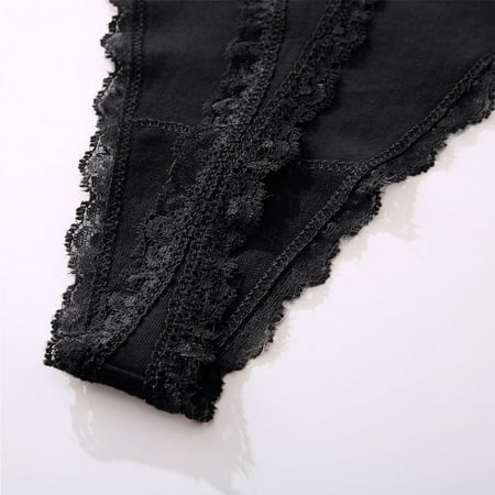 

Cathalem Underpants Patchwork Color Underwear Panties Bikini Solid Womens Briefs Knickers Christmas Gift Women s Briefs plus Size Underpants Black Small