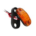 thumbnail image 4 of 10Pcs Amber 2 Led Light Oval Clearance Trailer Car Truck Side Marker Tail Lamp, 4 of 5