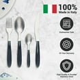 thumbnail image 4 of ARIMI Nilu Ensemble de Couverts en Acier Inoxydable Italien 24 Pcs - Service pour 6 - Poignée Grise, 4 of 4